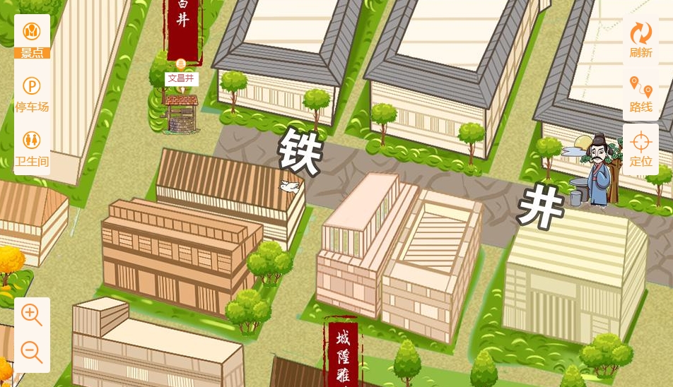 张店智慧景区：手绘地图与语音导览的完美融合